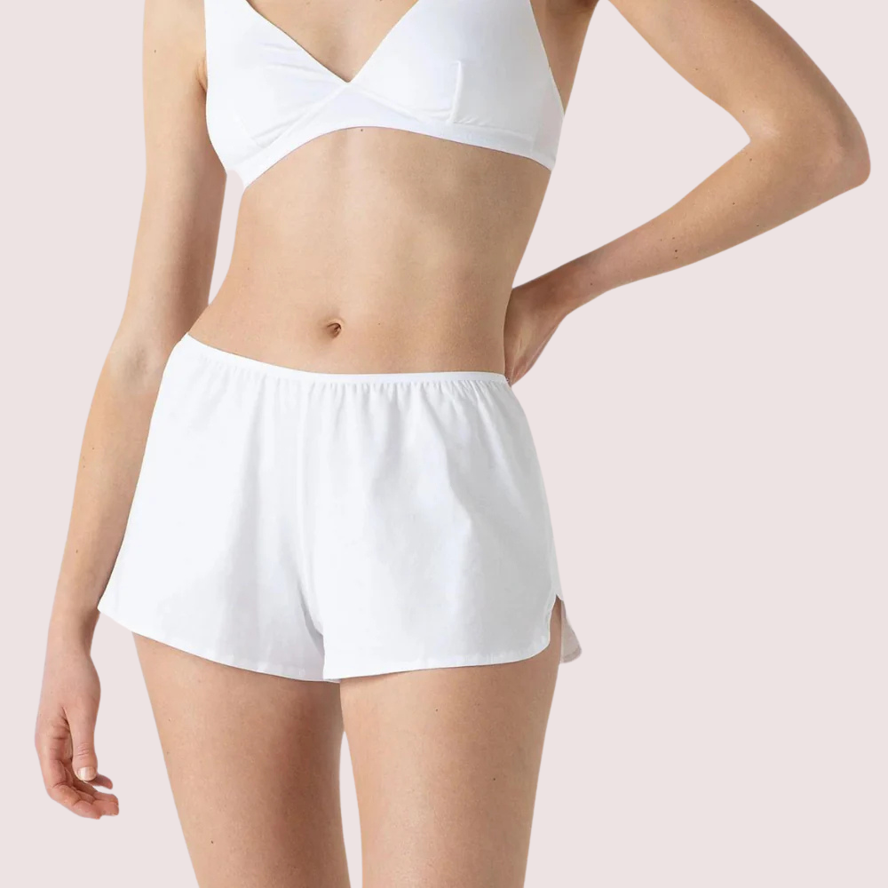 Eco Chic White Cotton havde Knickers